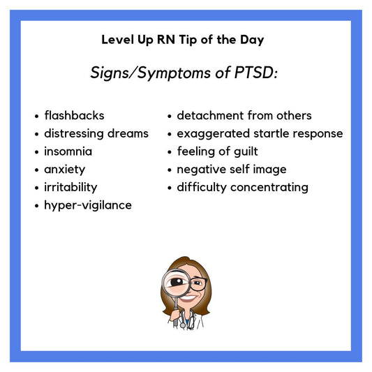 Signs/Symptoms of PTSD