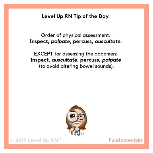 Physical Assessment Order
