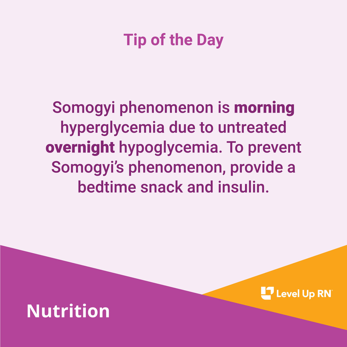 Somogyi Phenomenon - LevelUpRN