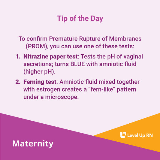 Premature Rupture of Membranes - LevelUpRN
