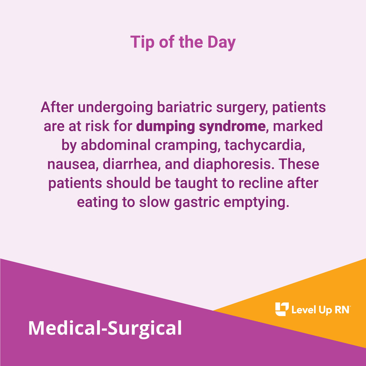Dumping Syndrome - LevelUpRN