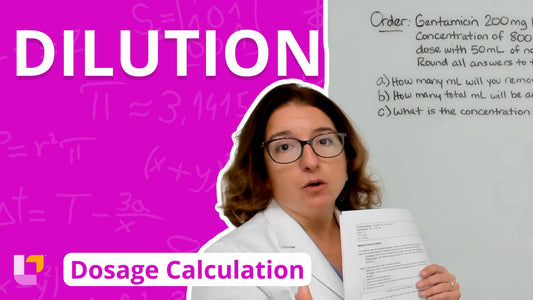 Dosage Calc, part 15: Dilution