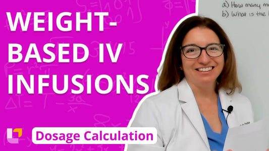 Dosage Calc, part 19: Weight-Based IV Infusions
