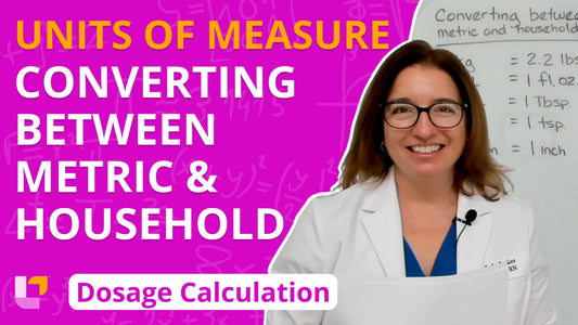Dosage Calc, part 4: Units of Measure - Converting Between Metric & Household