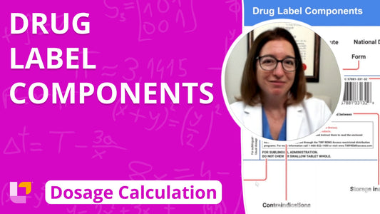 Dosage Calc, part 8: Drug Label Components