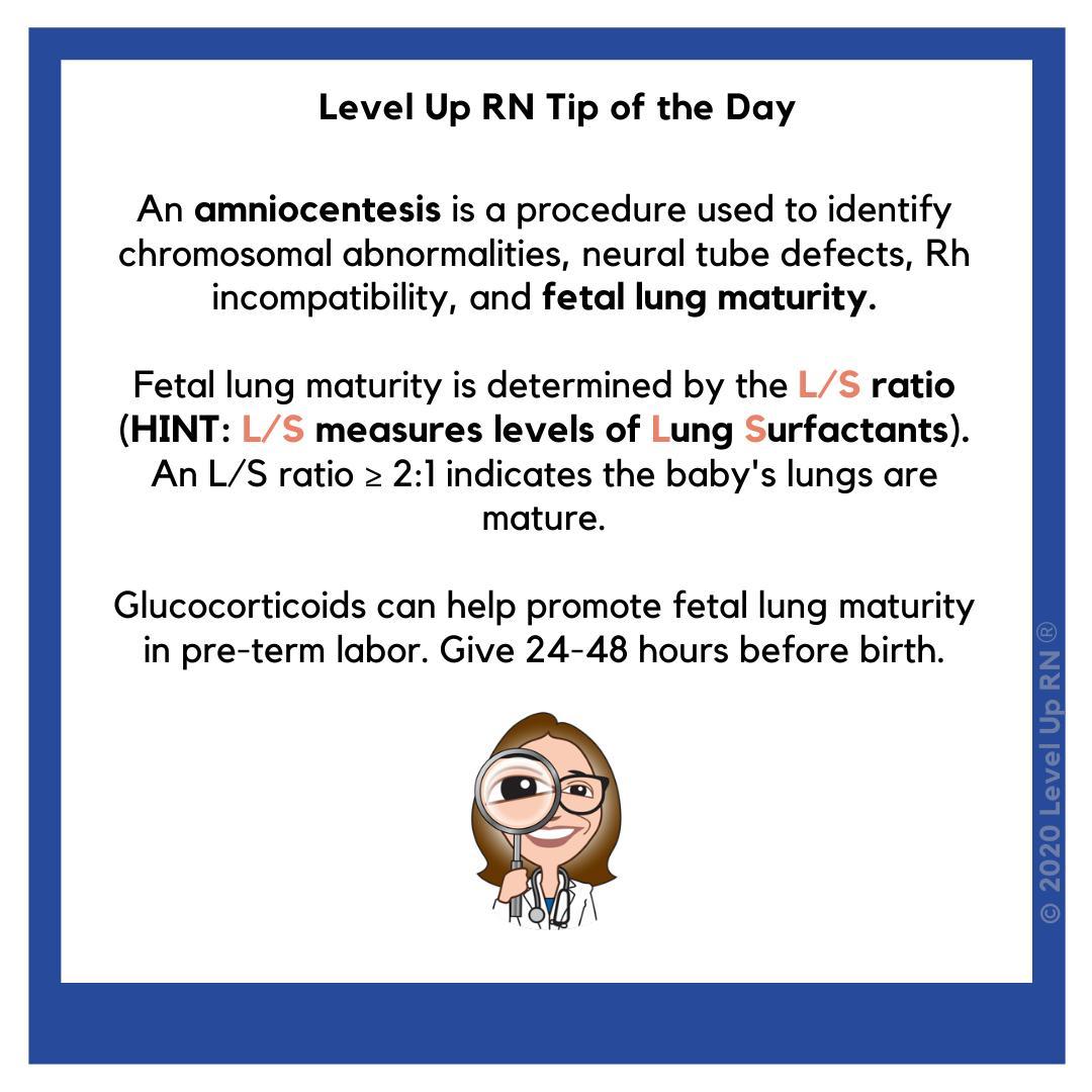 Nursing Tips - Fetal Lung Maturity