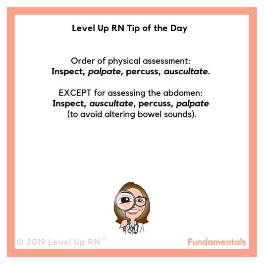 Physical Assessment Order