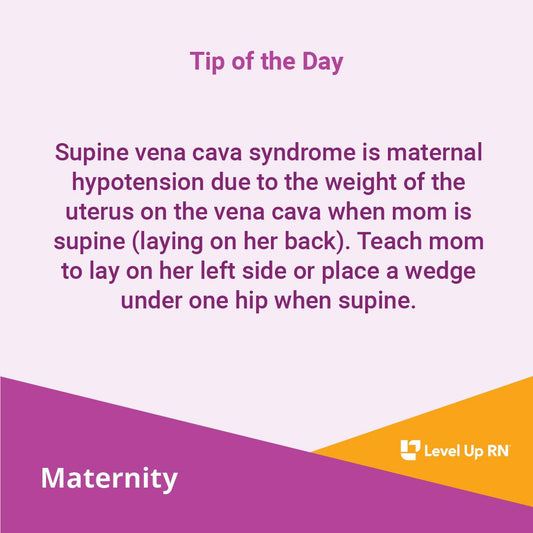 Supine Vena Cava - LevelUpRN