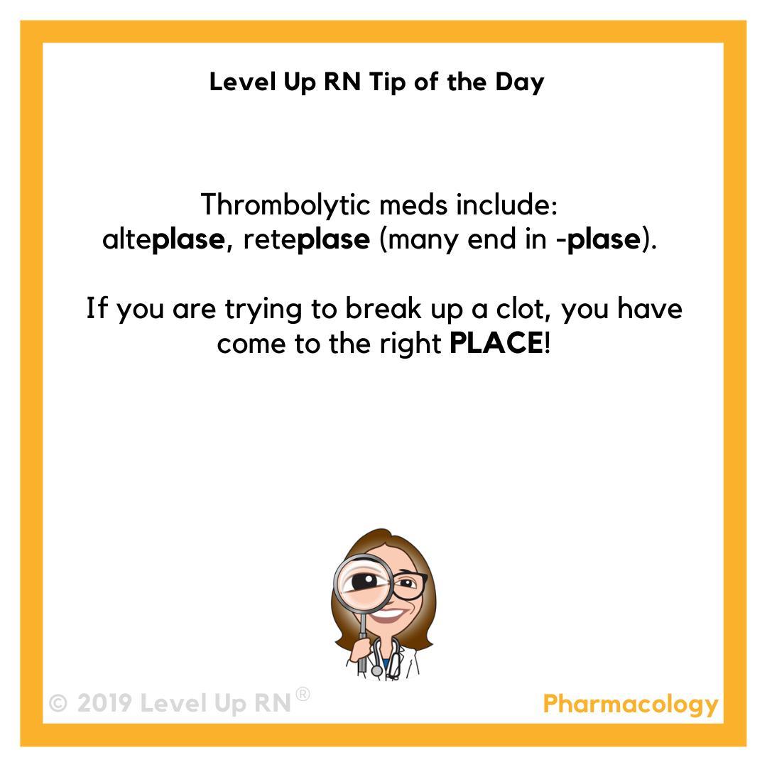 Thrombolytic Meds