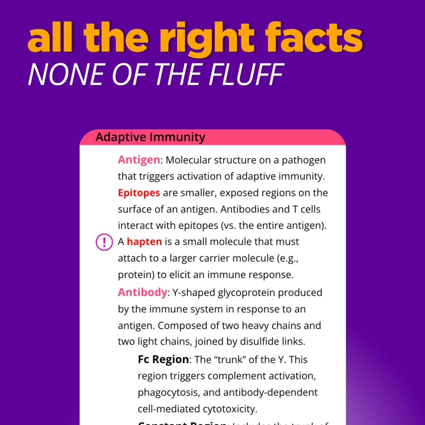 all of the right facts none of the fluff