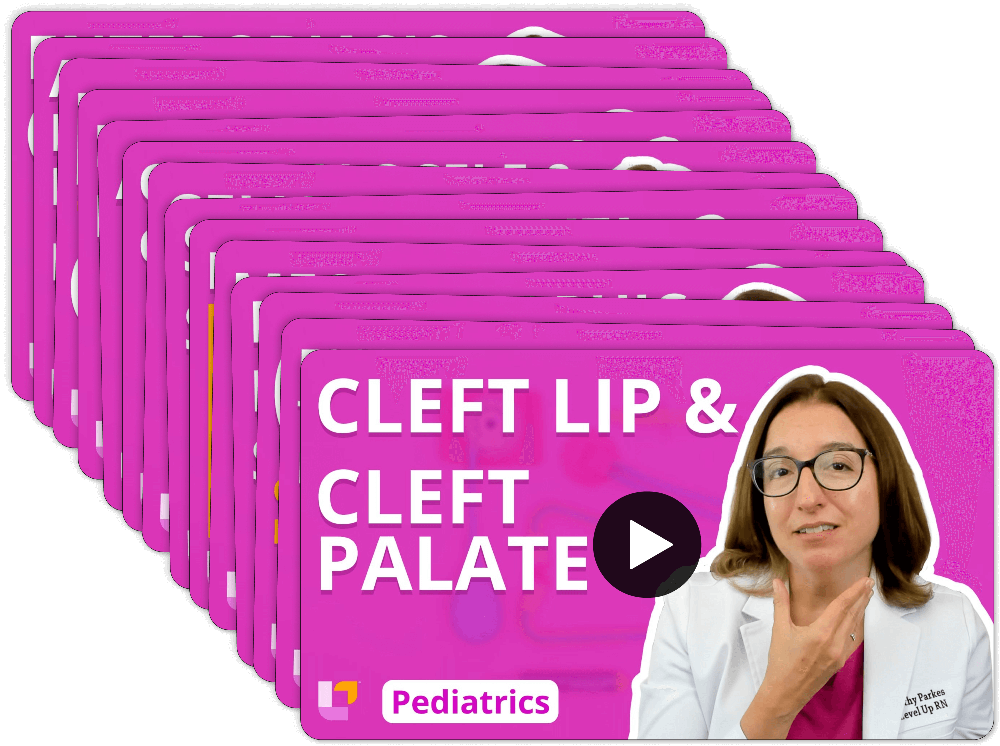 Gastrointestinal system video stack with Cathy Parkes RN covering GI disorders, feeding problems, digestive issues from Pediatric Nursing flashcards