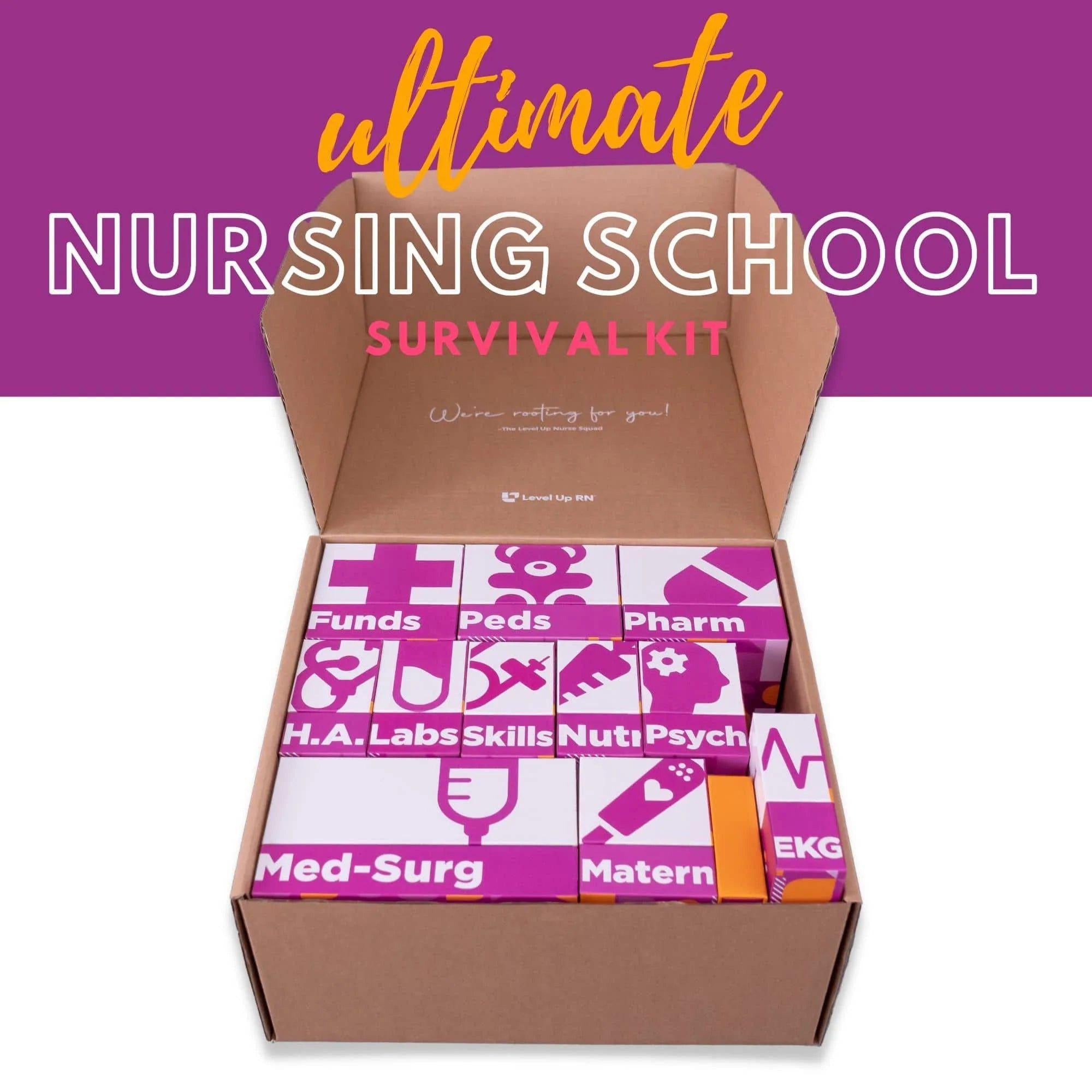 The Ultimate Nursing School & NCLEX Survival Kit - Flashcards – LevelUpRN