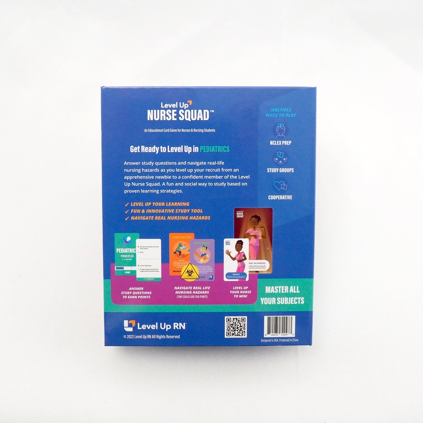 Level Up Nurse Squad - Pediatrics - Card Game from Level Up RN: Peds-Back