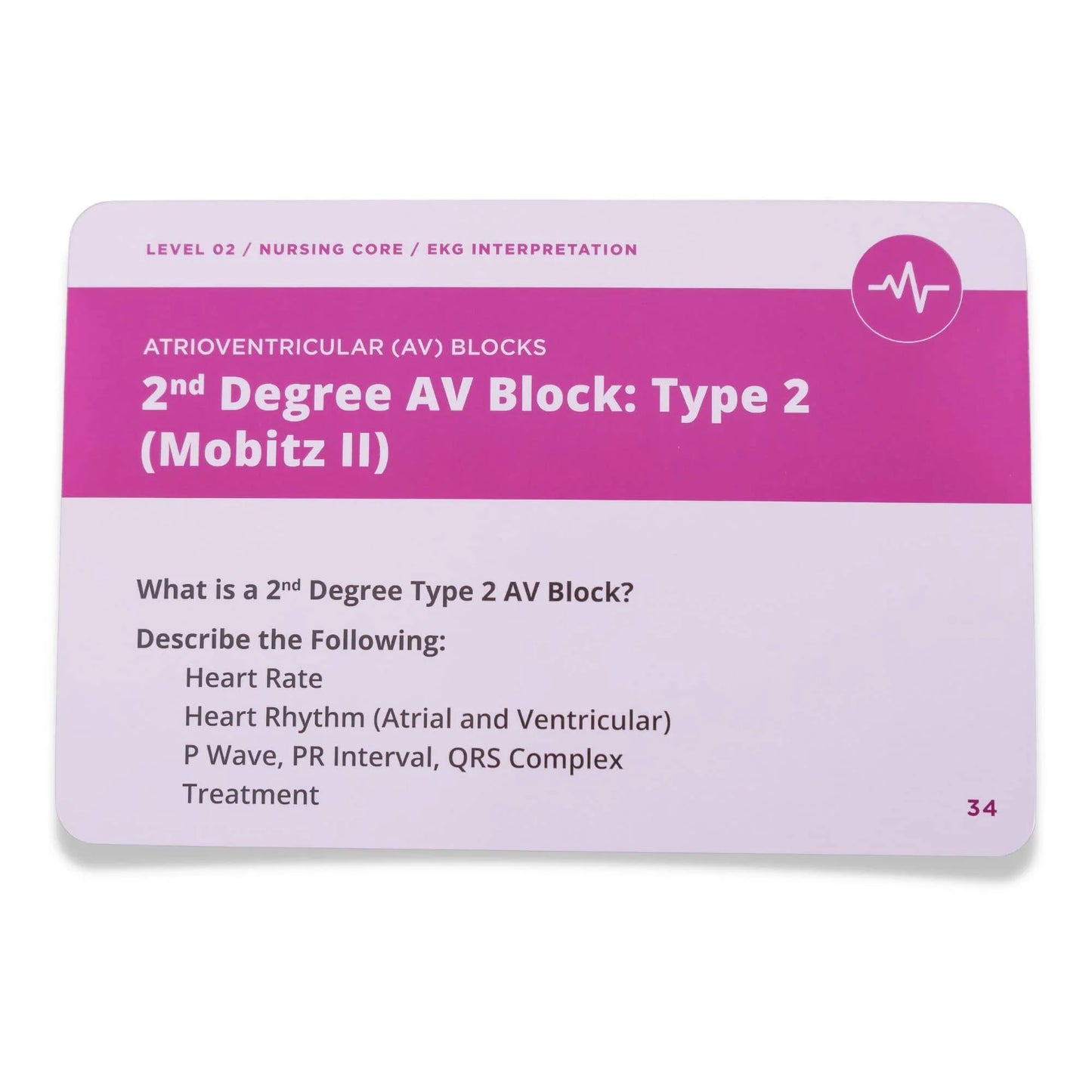 card front view of EKG Interpretation - Nursing Flashcards