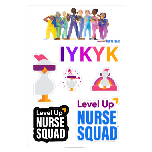 Cool Chicken Sticker Sheet - Stickers - LevelUpRN