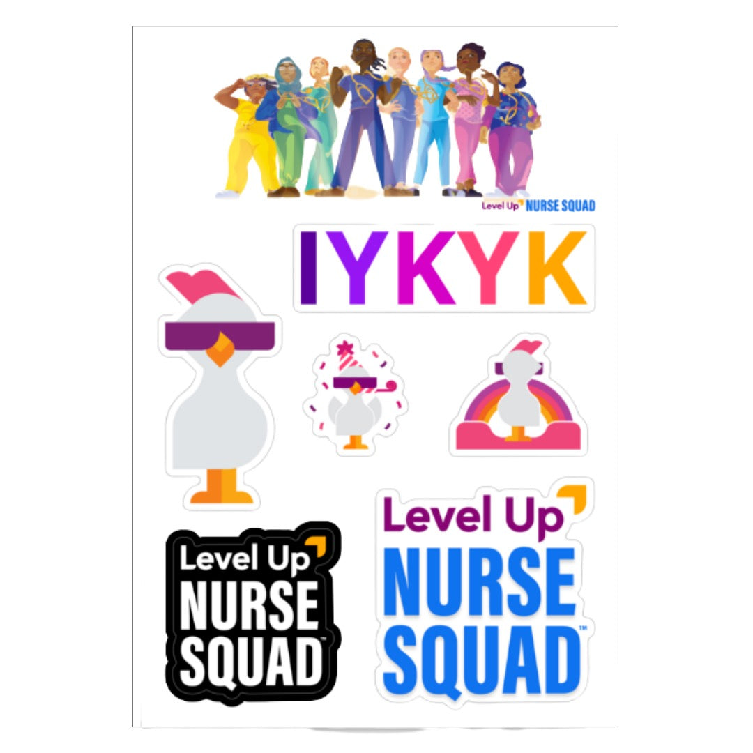 Cool Chicken Sticker Sheet - Stickers - LevelUpRN