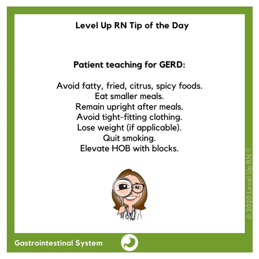 Patient Teaching for GERD