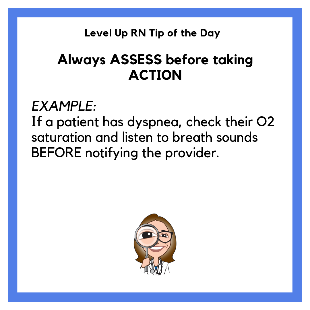 Assess before action