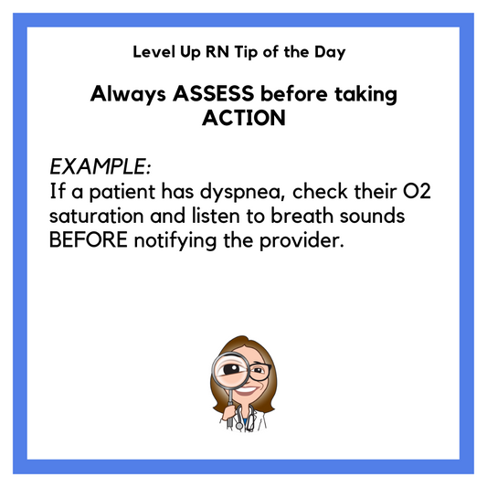 Assess before action