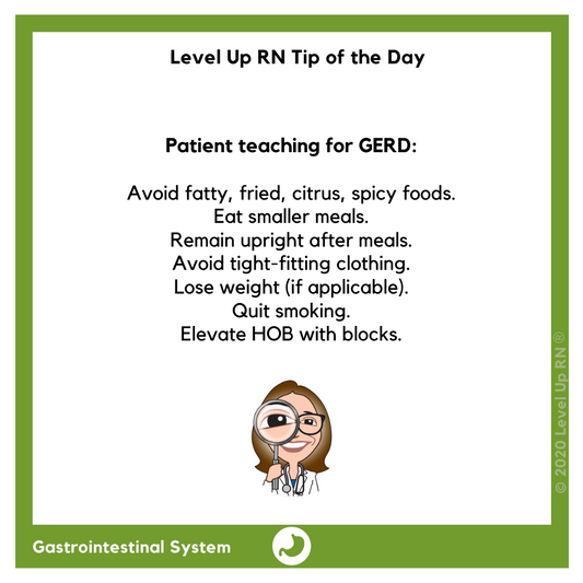 Patient Teaching for GERD