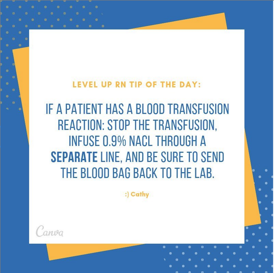 Blood transfusion reaction