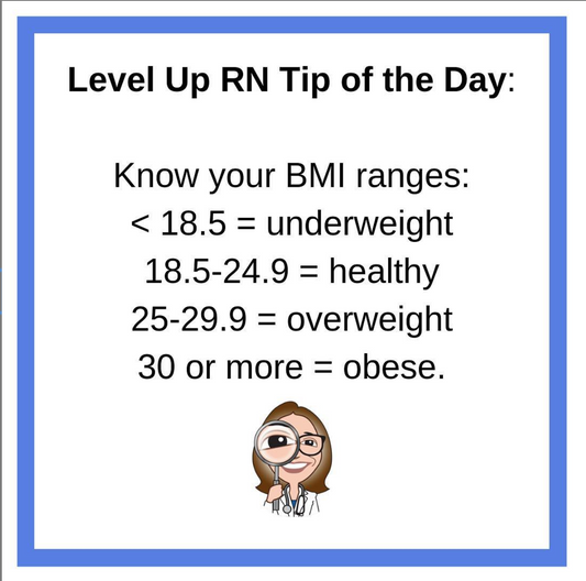 BMI ranges to learn