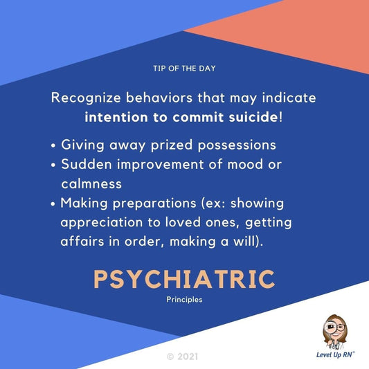 How to recognize behaviors that may indicate intention to commit suicide! These include giving away prized possessions, sudden improvement of mood or calmness, and making preparations. 