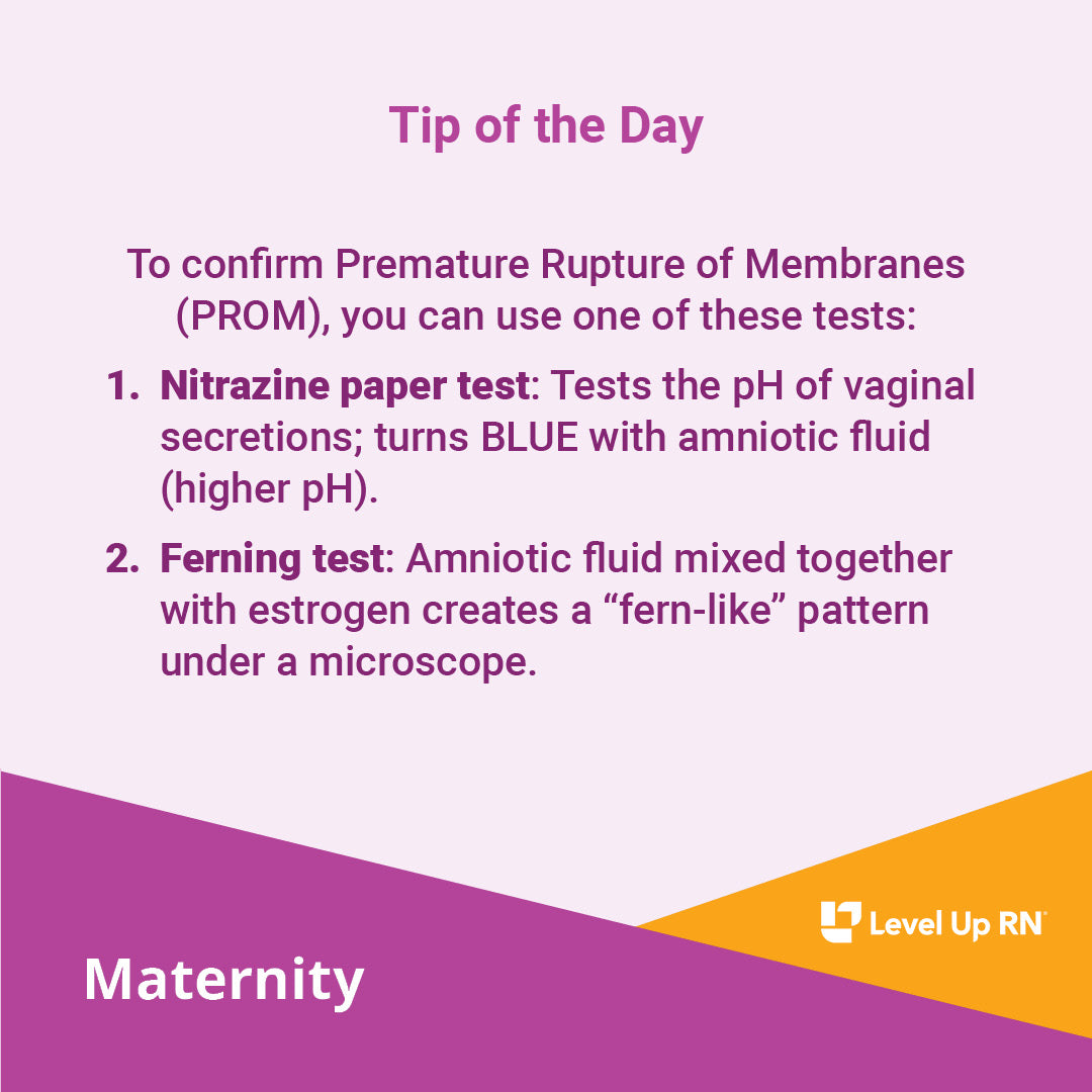 Premature Rupture of Membranes - LevelUpRN