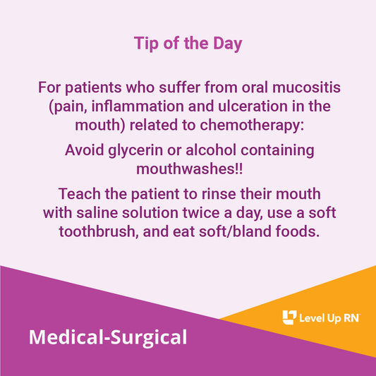 Mucositis (related to chemotherapy) - LevelUpRN