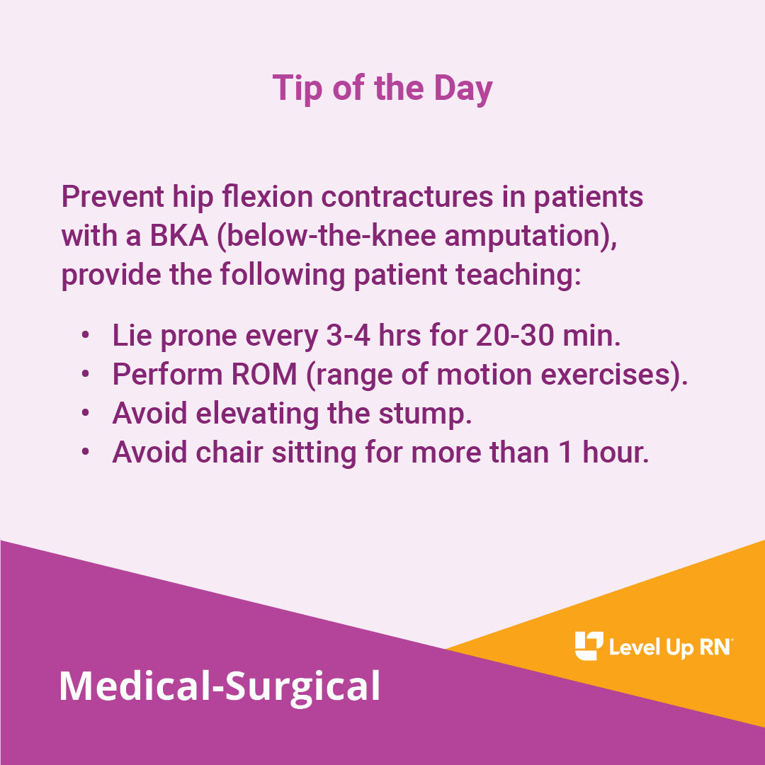 Hip Flexion Contractures - LevelUpRN