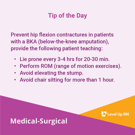 Hip Flexion Contractures - LevelUpRN