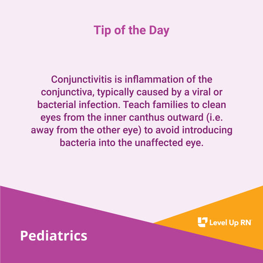 Conjunctivitis is inflammation of the conjunctiva, typically caused by a viral or bacterial infection. 