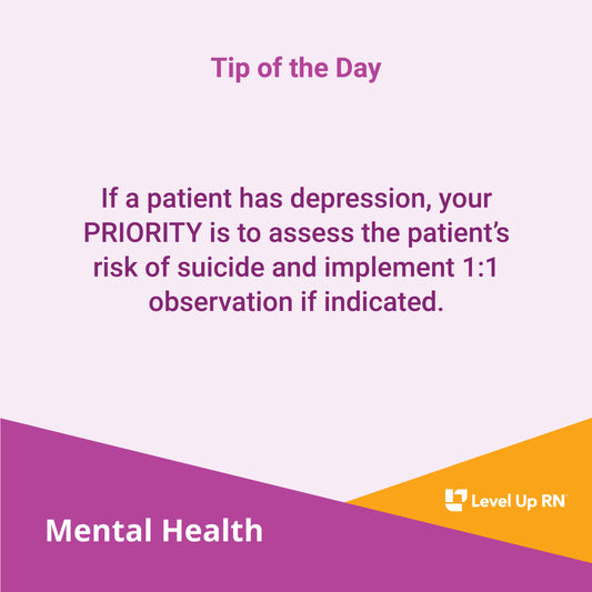 Priority for Patients with Depression - LevelUpRN