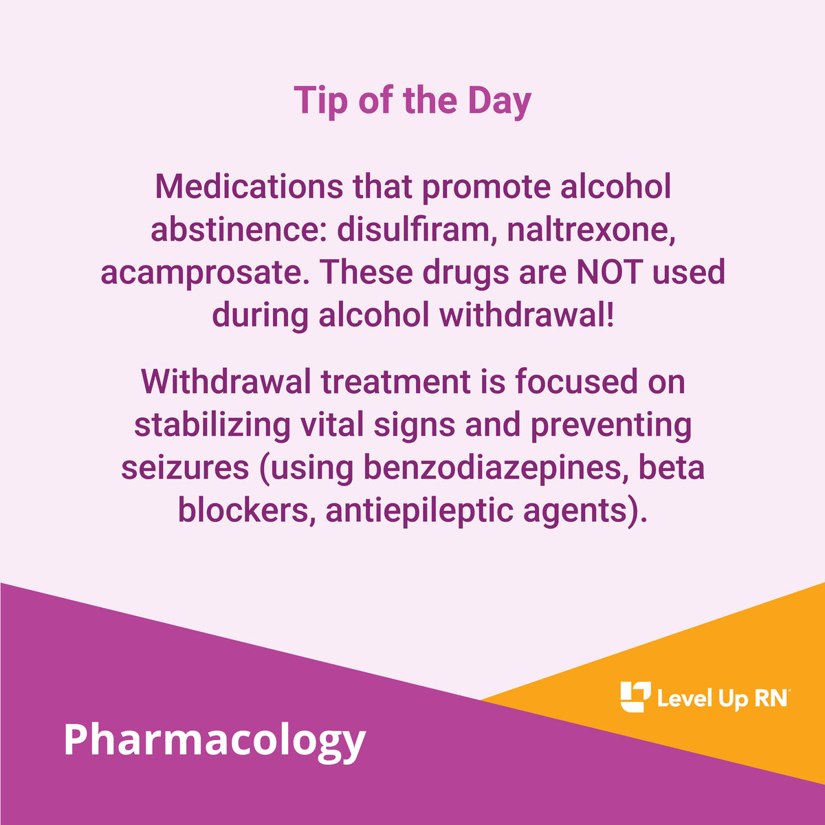 Meds that Promote Alcohol Abstinence - LevelUpRN