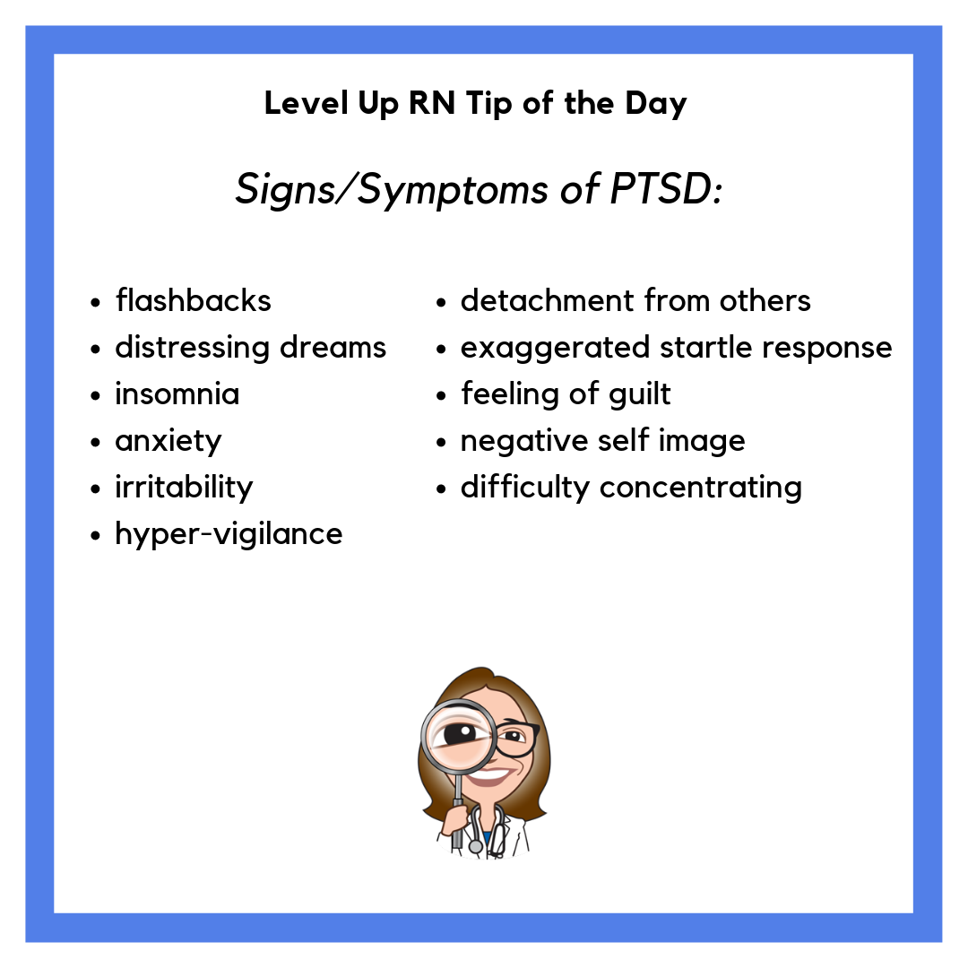 Signs and Symptoms of PTSD – LevelUpRN