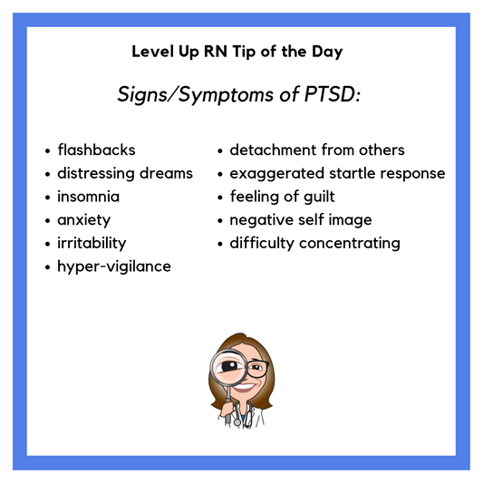 Signs/Symptoms of PTSD