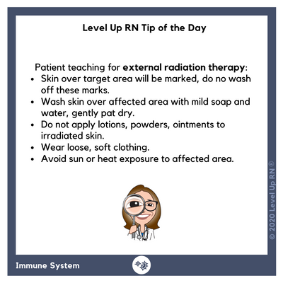 External Radiation Therapy Patient Teaching - LevelUpRN