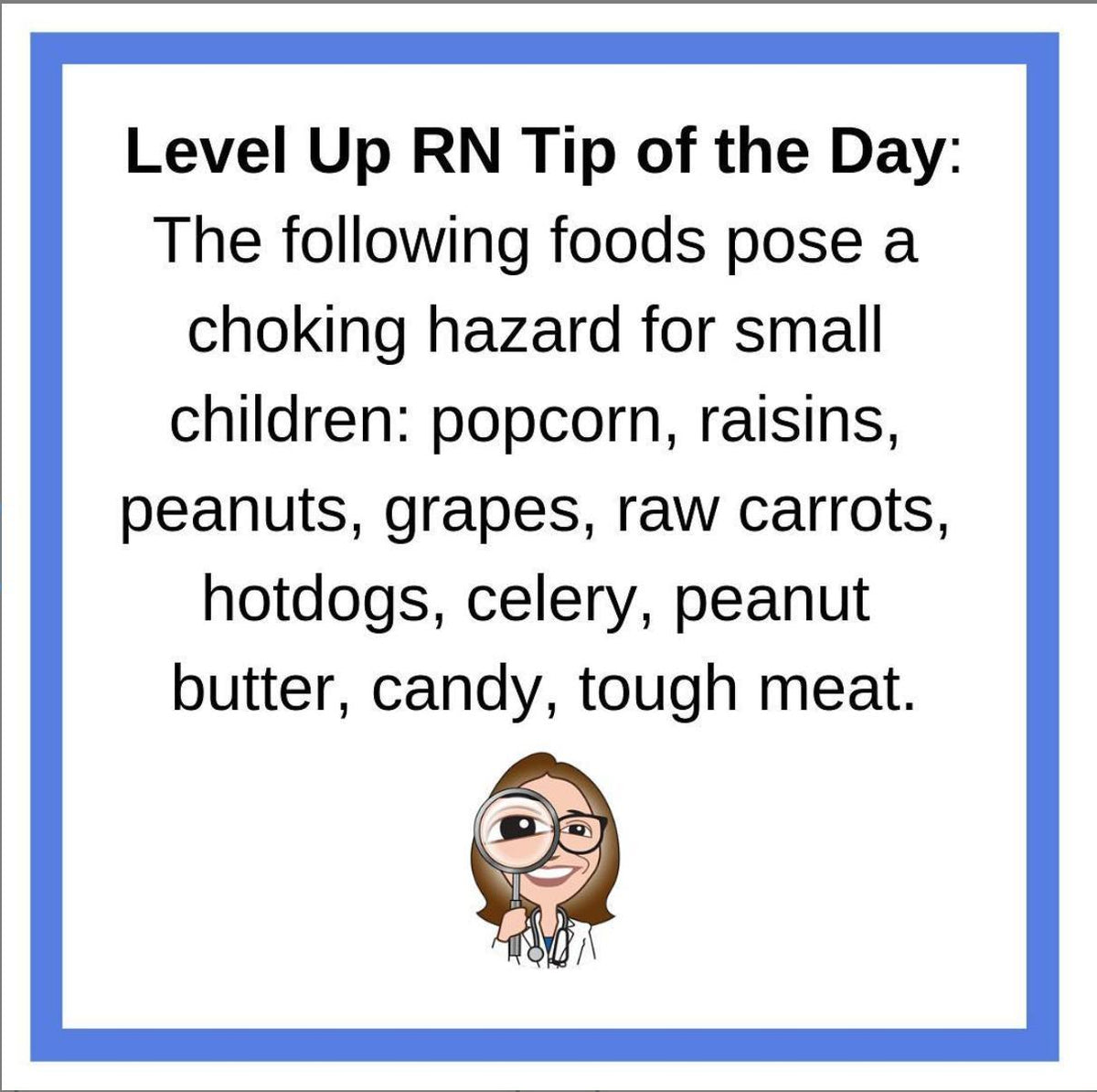 Choking hazard foods