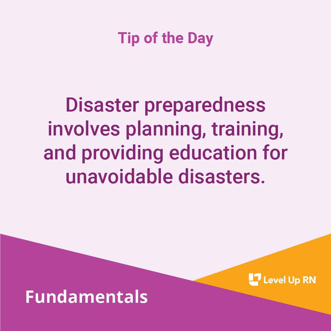 Disaster Preparedness – LevelUpRN