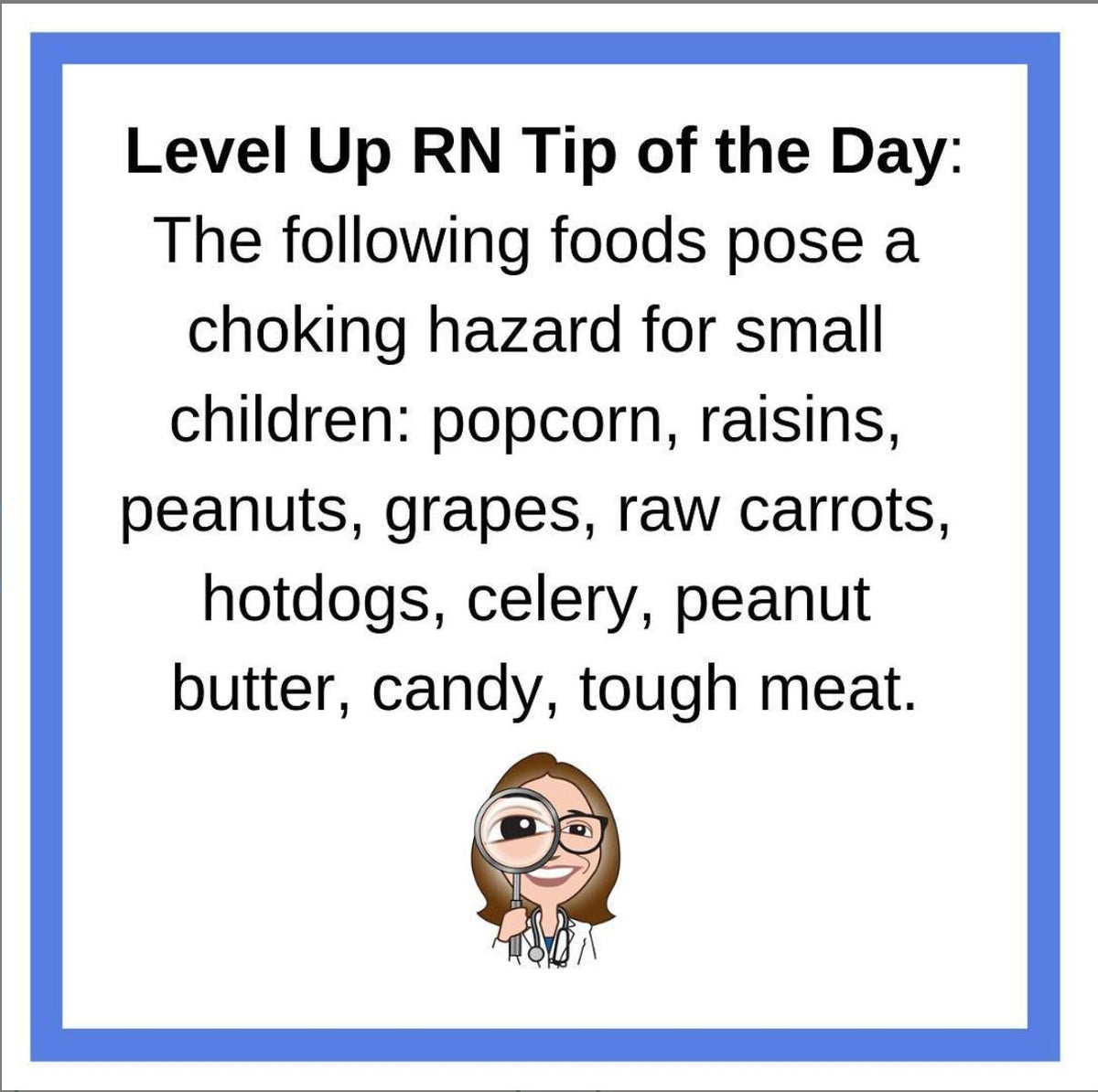 Choking hazard foods