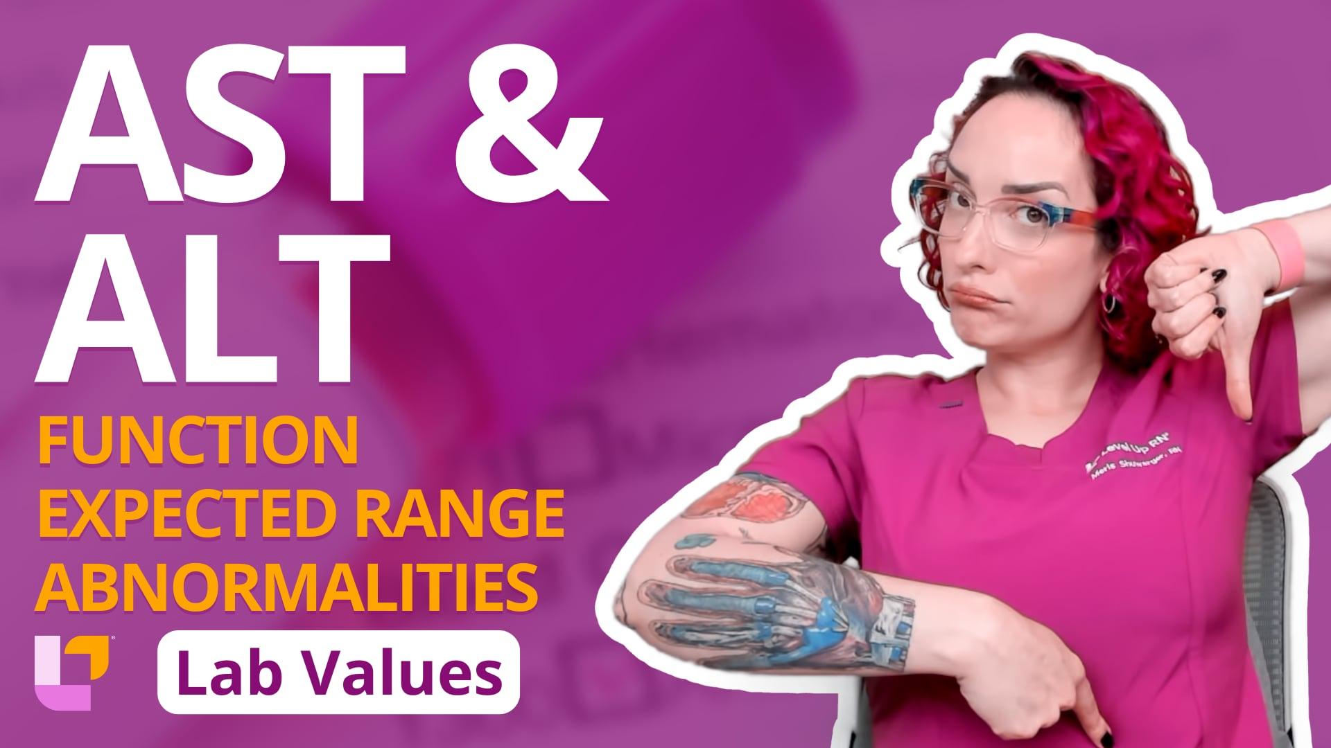 AST & ALT levels | Nursing Lab Values for ATI or NCLEX – LevelUpRN