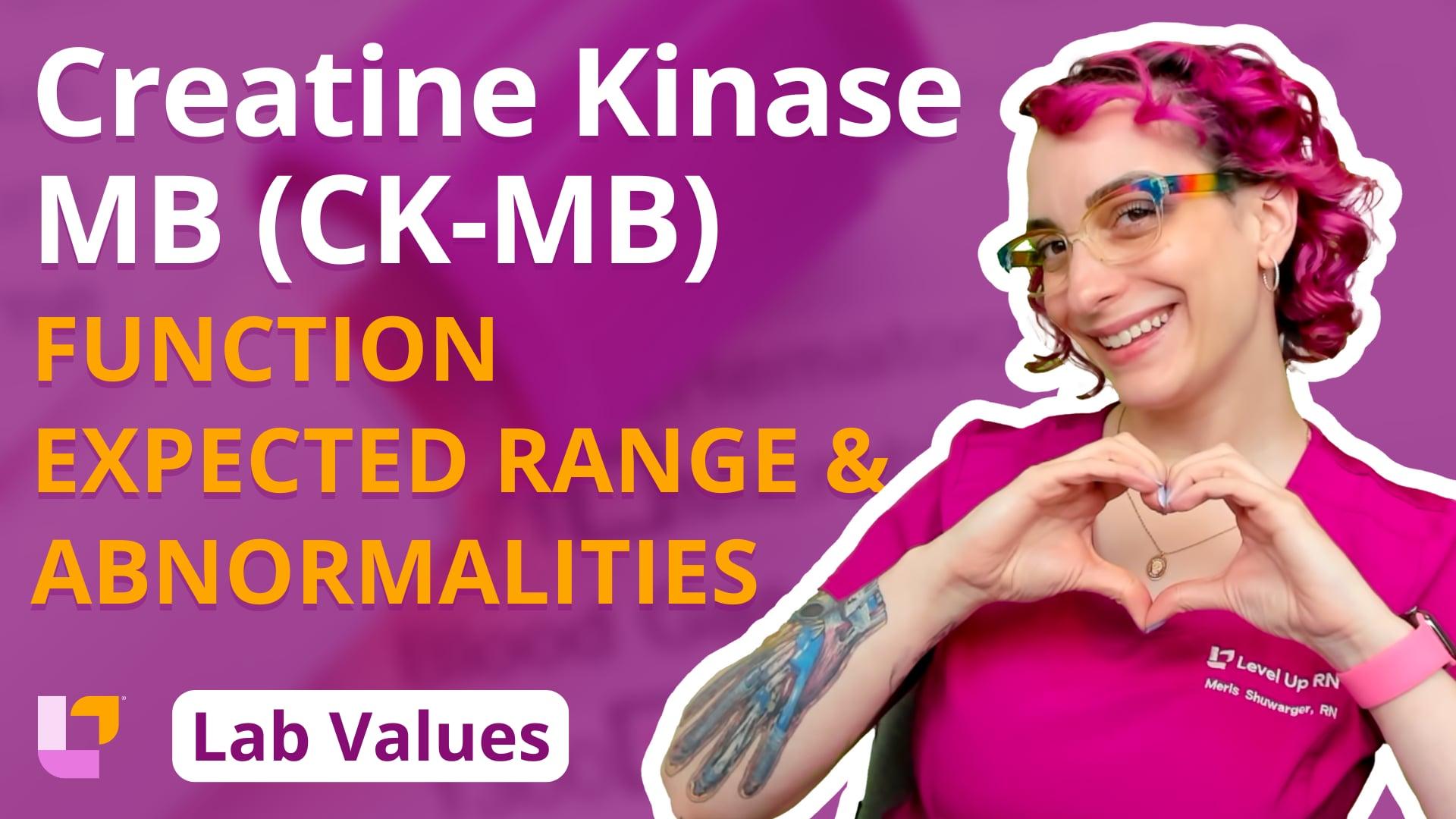 Ck Lab Values Creatine Kinase MB (CK-MB) - Nursing Lab Values for NCLEX – LevelUpRN
