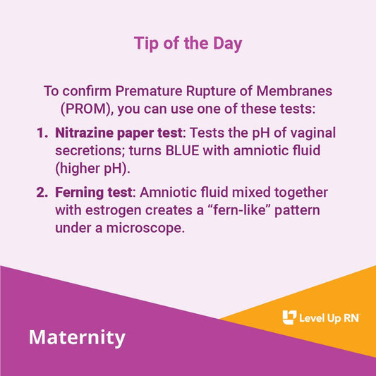 Premature Rupture of Membranes - LevelUpRN