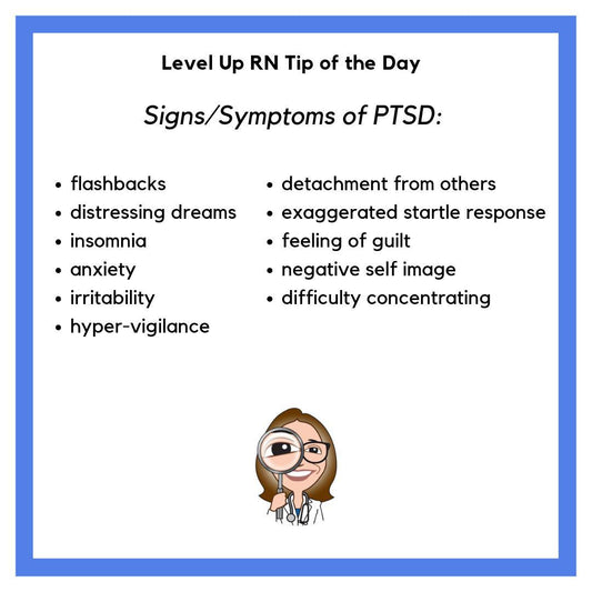 Signs/Symptoms of PTSD