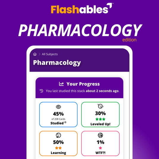 Flashables - Pharmacology Edition