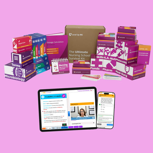 The Comprehensive Nursing Collection - with Flashables - Flashcards Bundle - LevelUpRN
