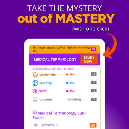 Flashables - Digital Nursing Flashcards - Medical Terminology Edition - Digital Flashcards - LevelUpRN