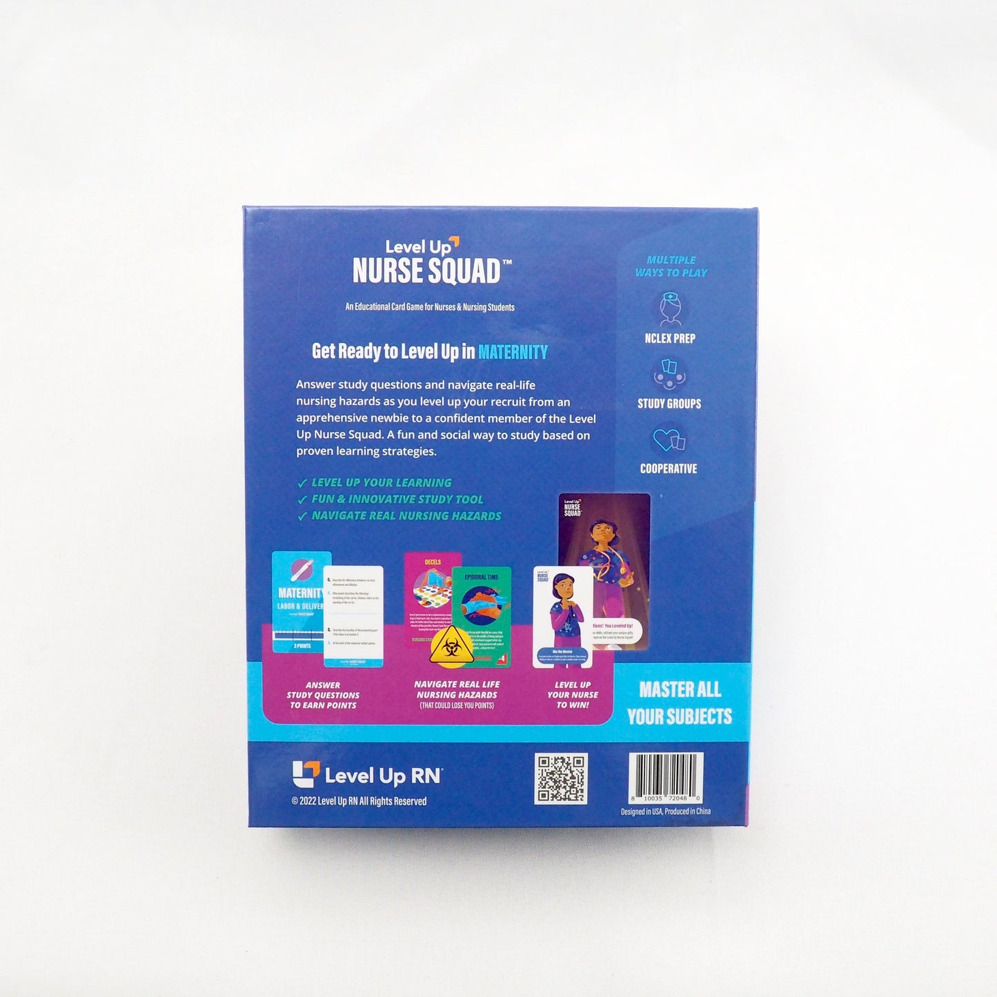 Level Up Nurse Squad - Maternity - Card Game from Level Up RN: Maternity-Back