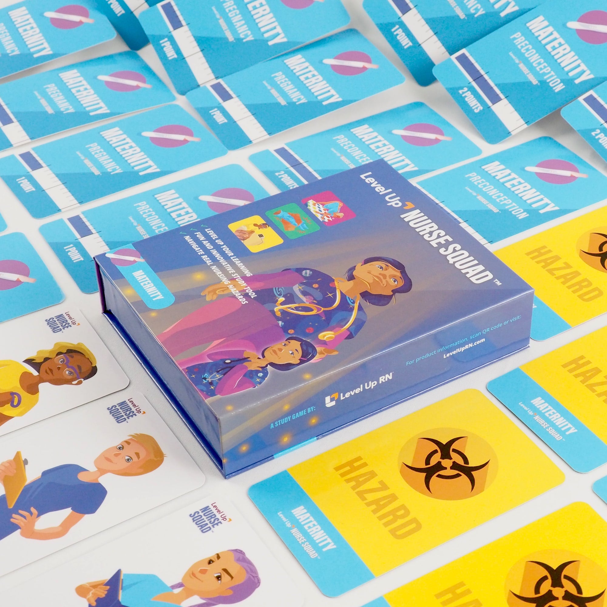 Level Up Nurse Squad - Maternity - Card Game from Level Up RN: Maternity-FlatLay