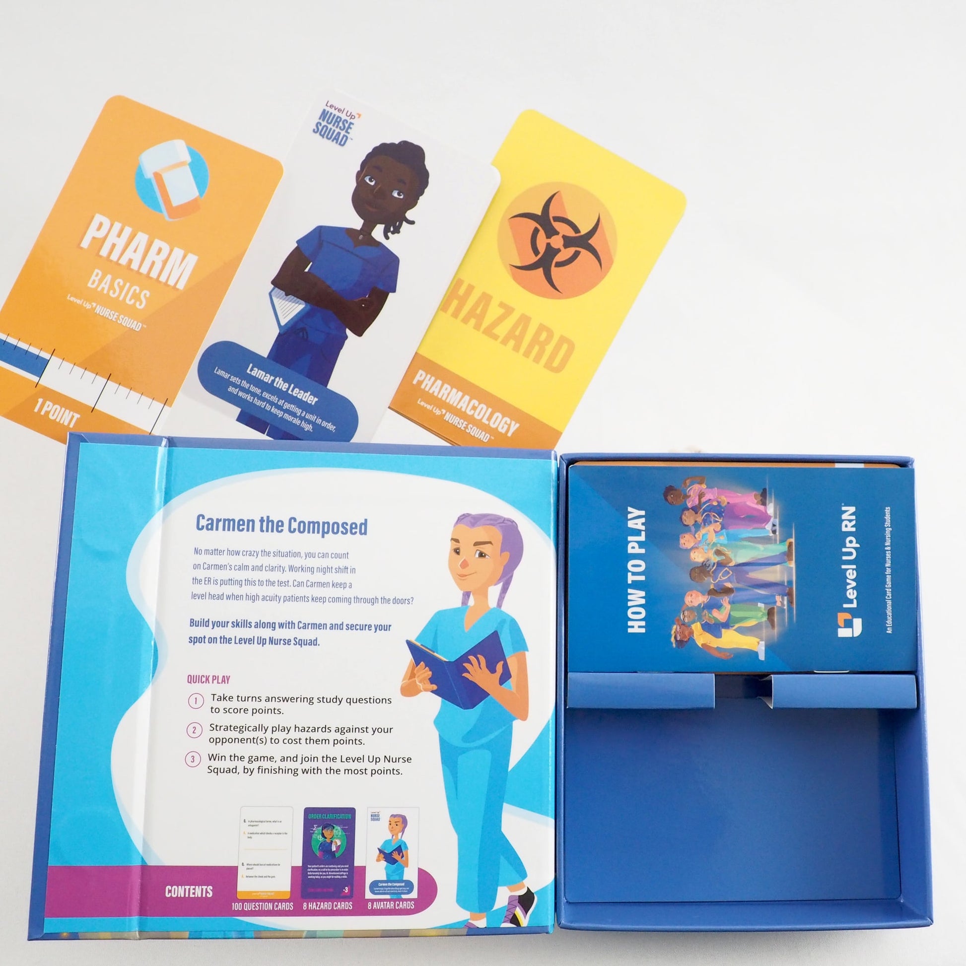 Level Up Nurse Squad - Pharmacology - Card Game from Level Up RN: Pharm-OpenBox